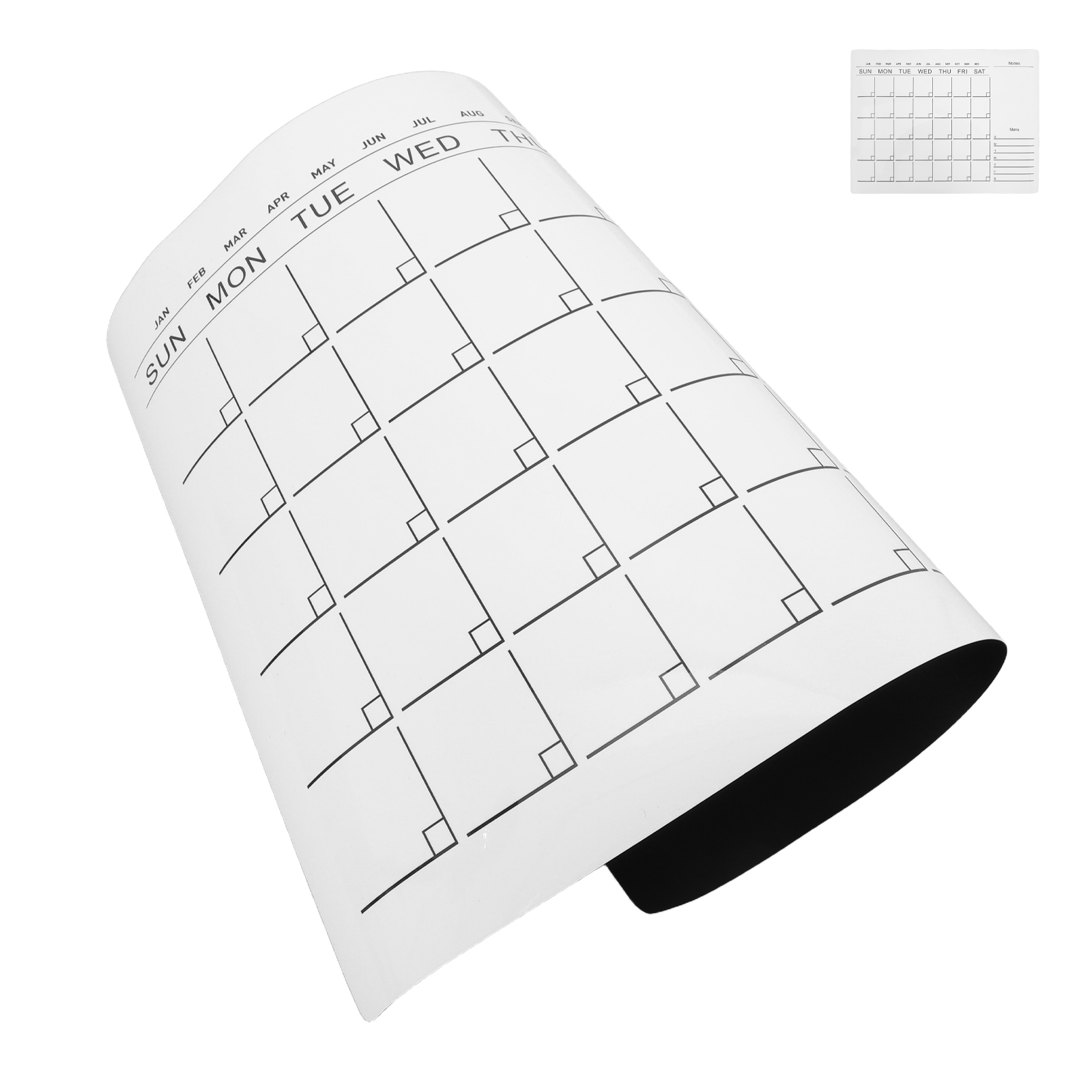 Magnetic Whiteboard Calendar - 1 シート ホワイトボード ステッカー カレンダー ボード