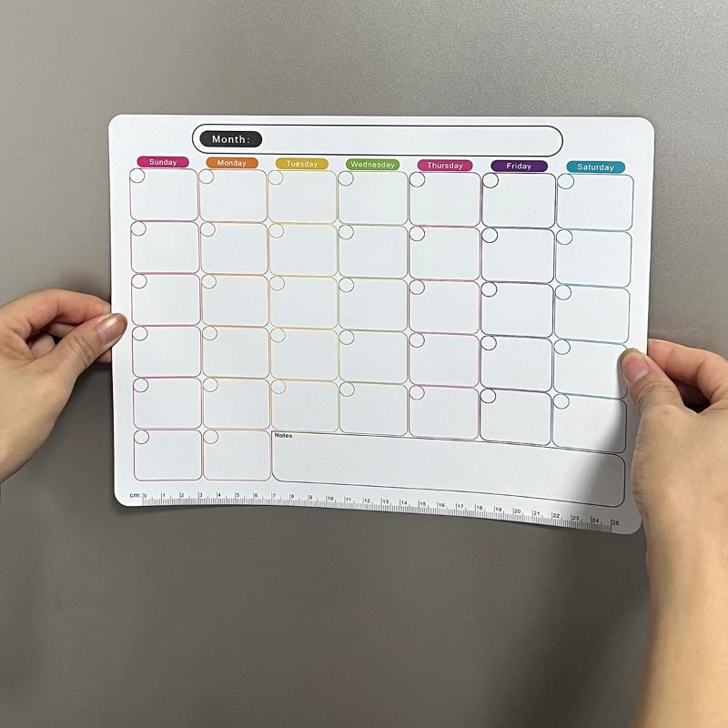 ホットセール 磁気冷蔵庫用ドライイレースカレンダー マンスリ - Magnetic Whiteboard Calendar のレビューと価格