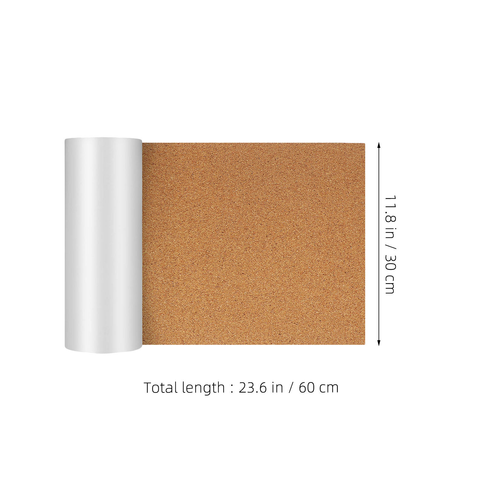 粘着性裏地付きコルクボードロール 120cm x 60cm  - Bulletin Board Cork のレビューと価格