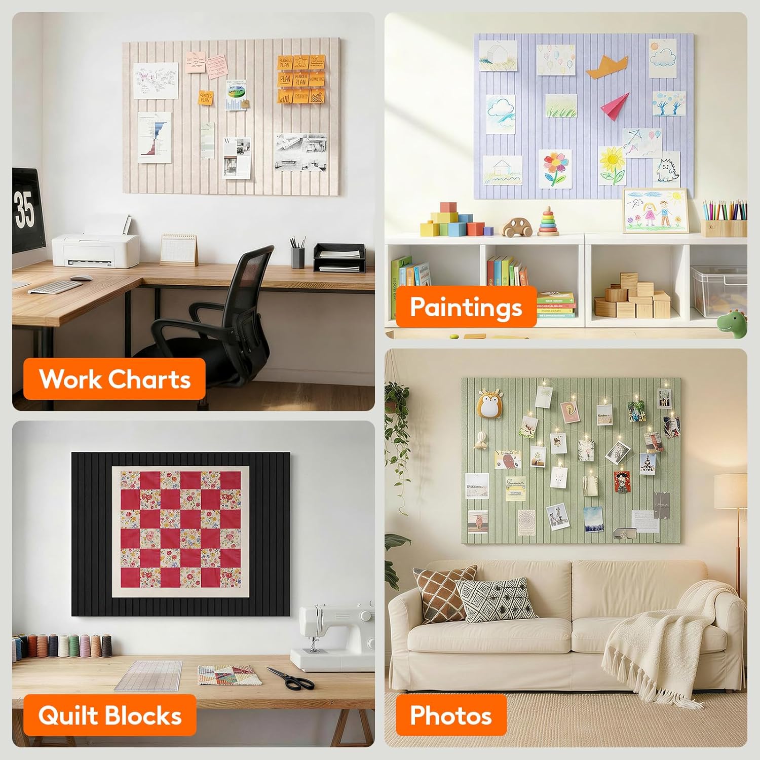 SW 6 個入りフェルト壁タイル、コルク掲示板、オフィス、家 - Bulletin Board Cork のレビューと価格