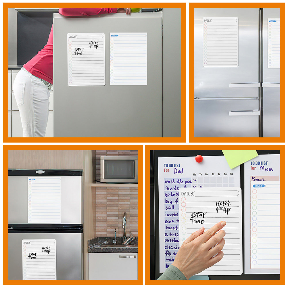 6枚組 磁気ホワイトボード カレンダー 冷蔵庫用計画ボード  - Magnetic Whiteboard Calendar のレビューと価格