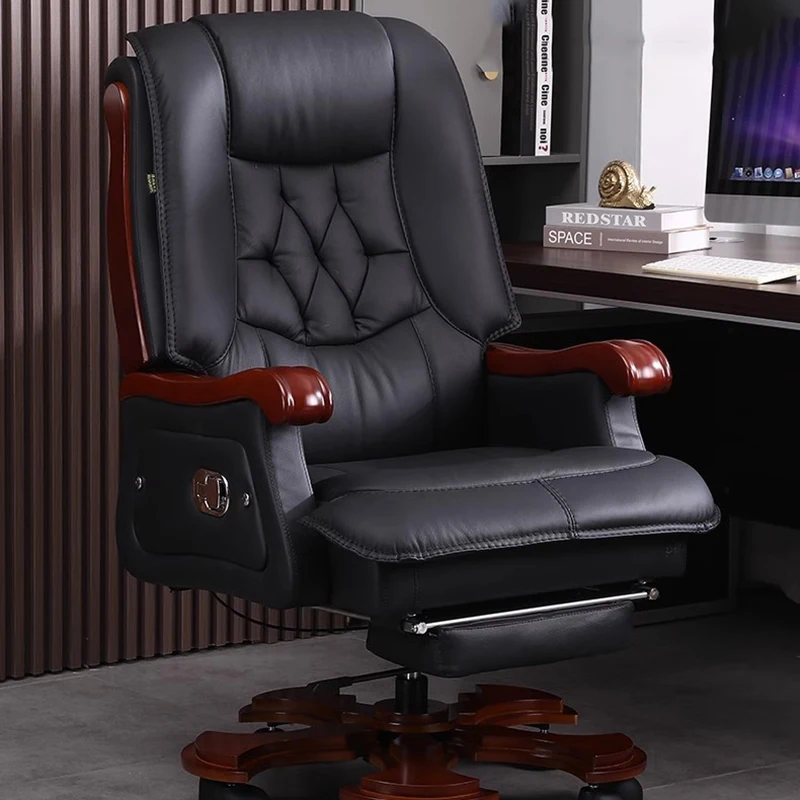 革椅子第一層牛革大規模なビジネスリクライニングオフィスチェア - Office Furniture First のレビューと価格