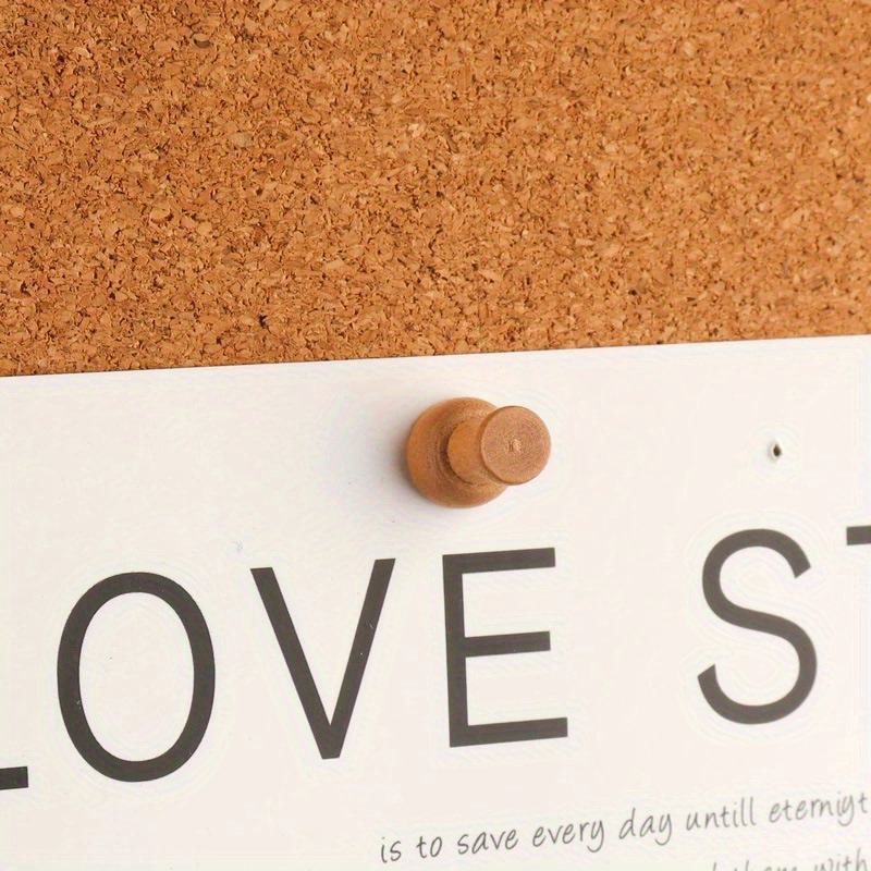 装飾木製プッシュピン - コルクボード、壁、掲示板に最適 | - Bulletin Board Cork のレビューと価格