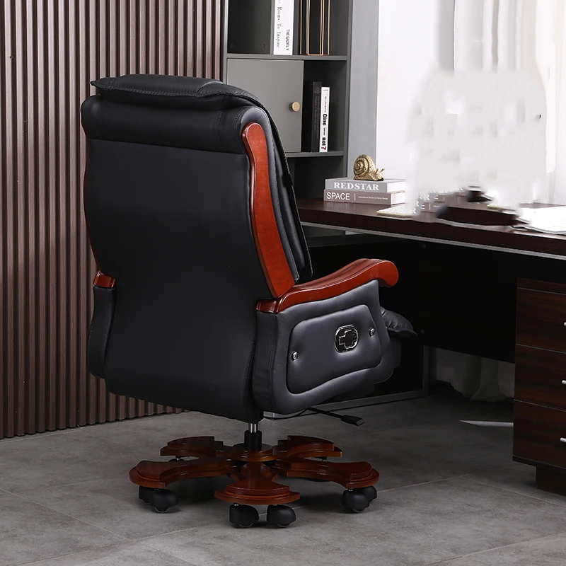 革製椅子第一層牛革大型ビジネスリクライニングオフィスチェア無 - Office Furniture First のレビューと価格