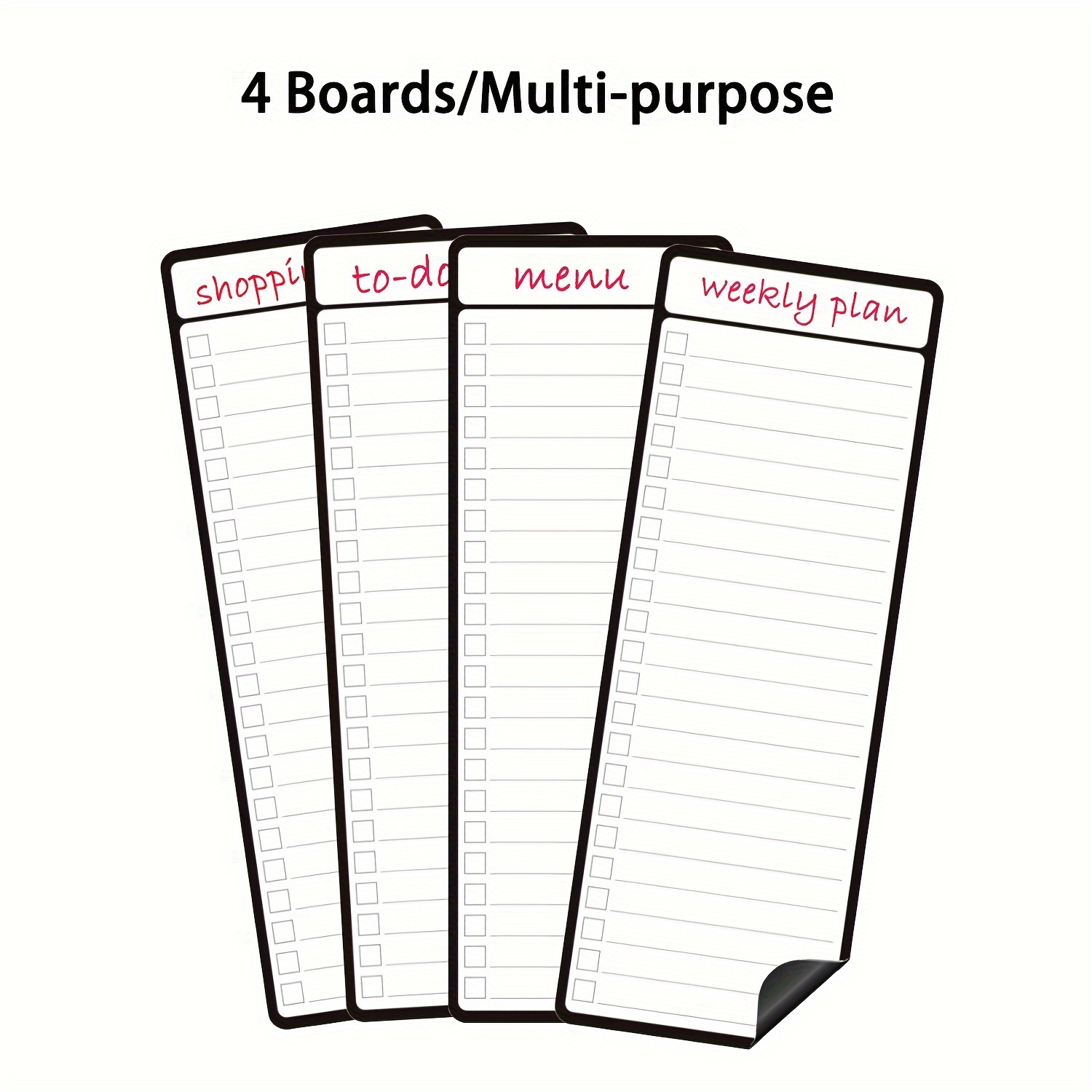 磁気式ドライイレースリストボード 4 個 - 4 x 11  - Magnetic Whiteboard Calendar のレビューと価格