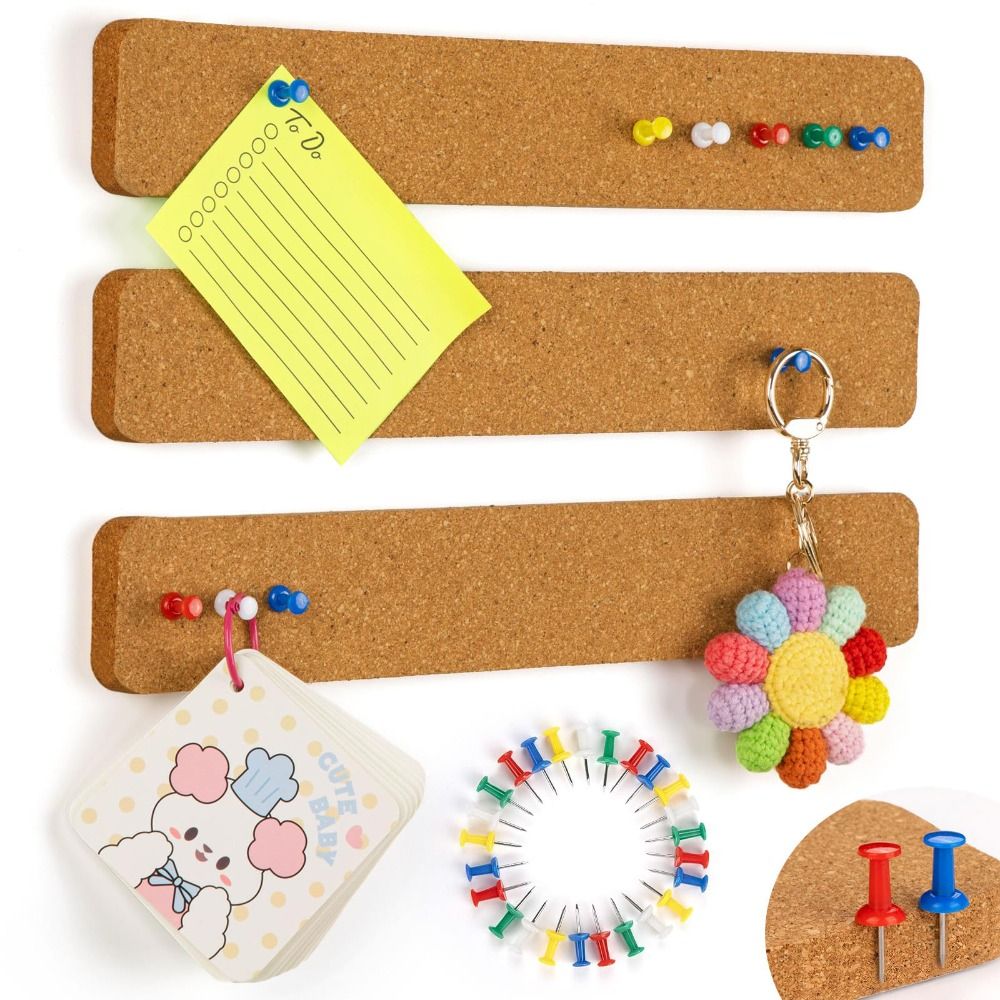 コルク素材の粘着式コルクボード、フレームレスの粘着式プッシュ - Bulletin Board Cork のレビューと価格