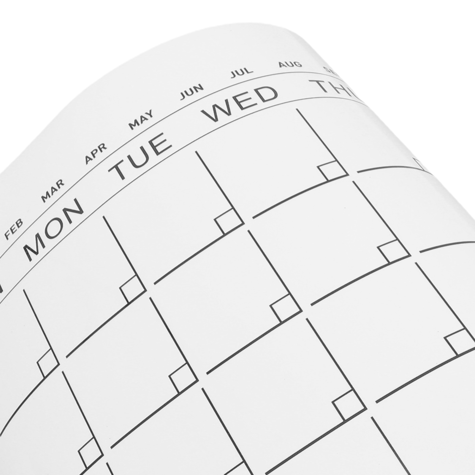 1 シート ホワイトボード ステッカー カレンダー ボード  - Magnetic Whiteboard Calendar のレビューと価格