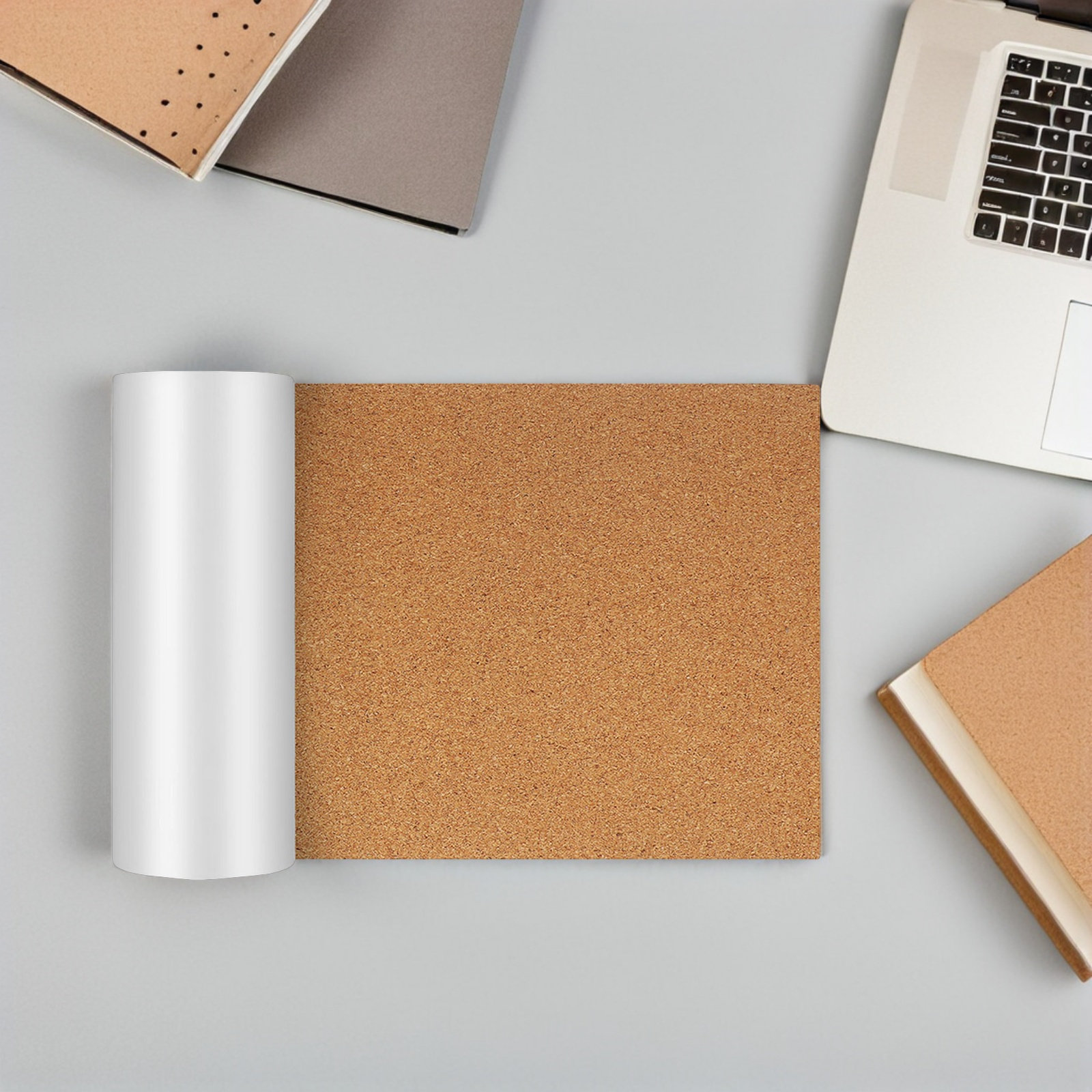 粘着性のあるコルクボードシート 23.6x11.8インチ 自 - Bulletin Board Cork のレビューと価格