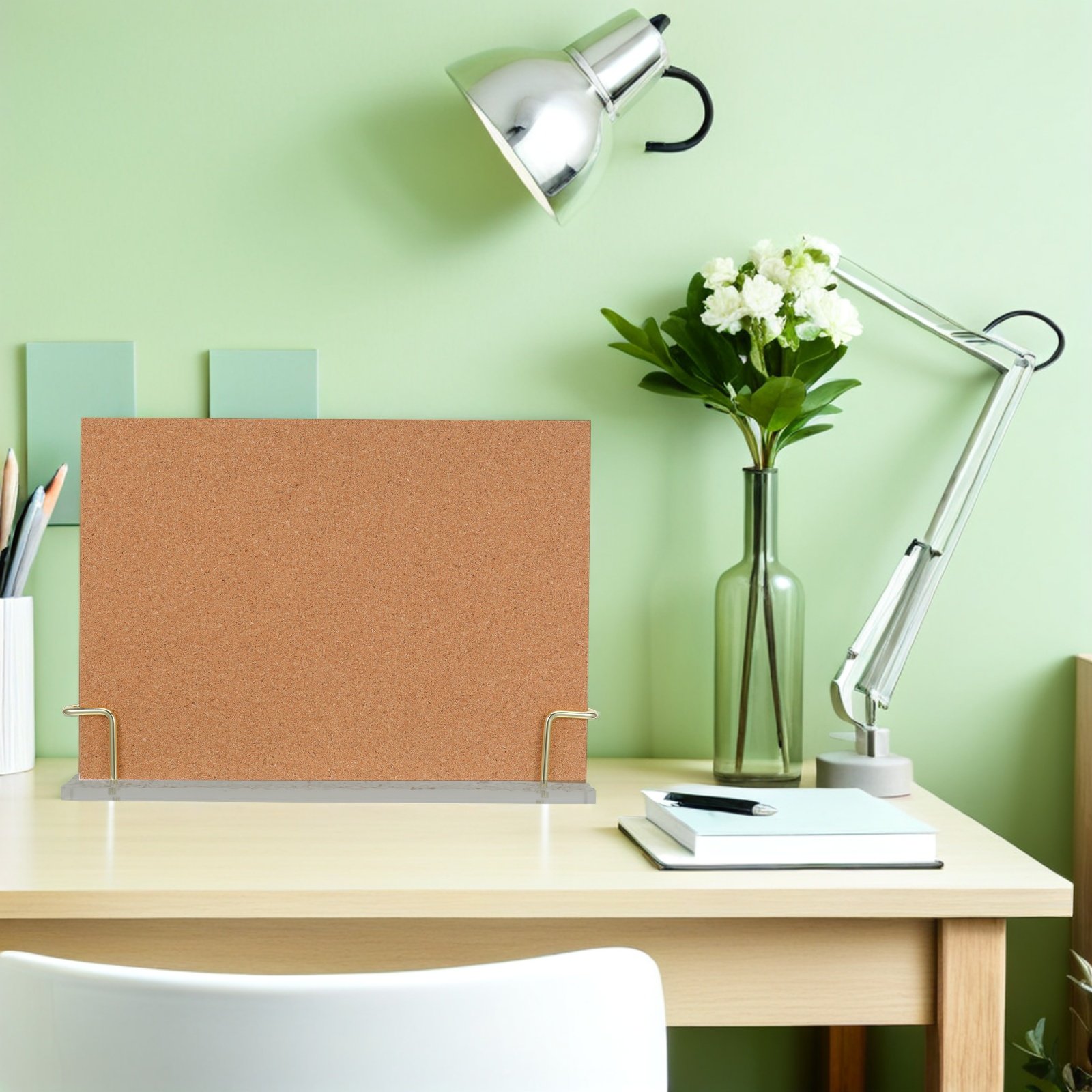 1セット 小型コルクボード デスクトップメモボード 木製フレ - Bulletin Board Cork のレビューと価格
