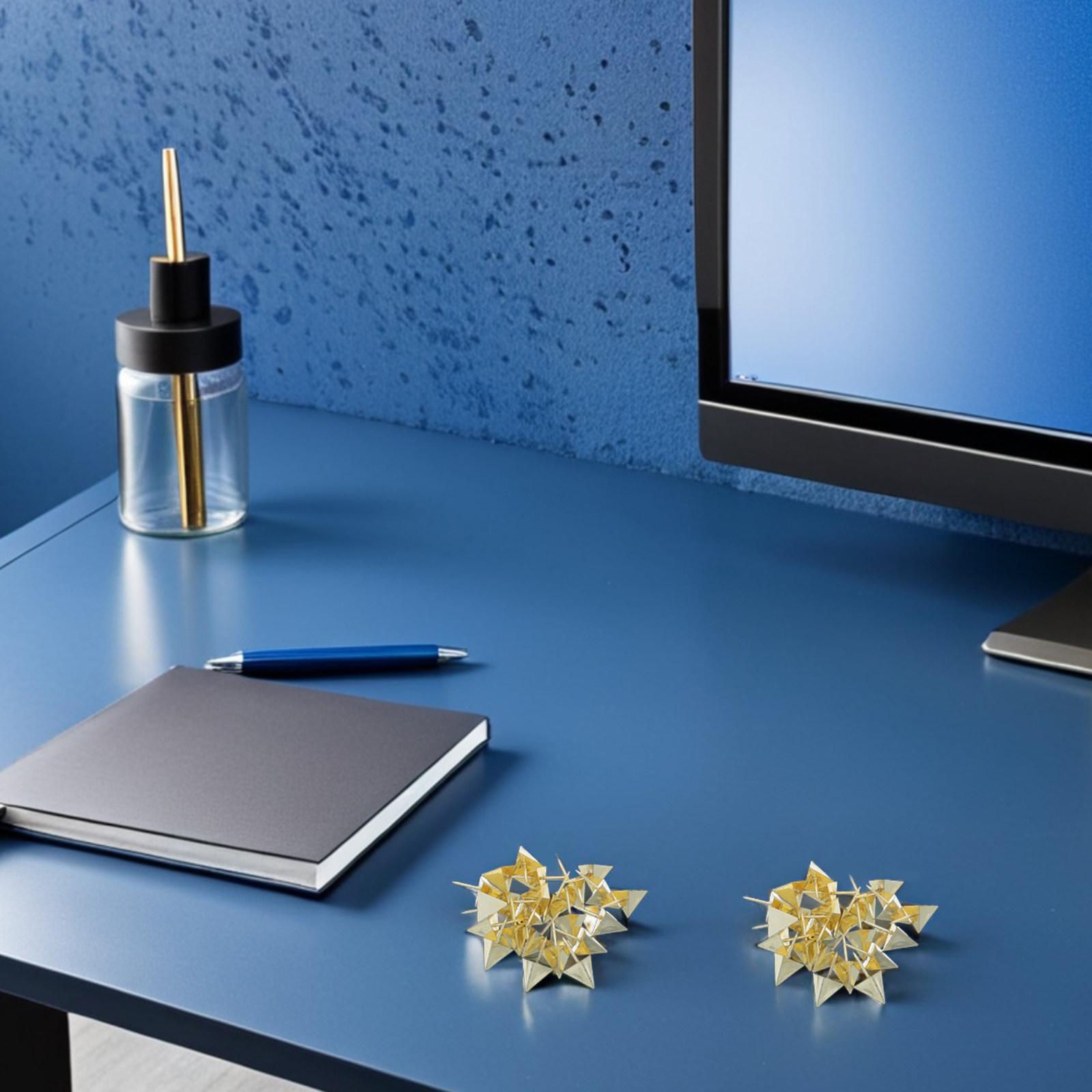 100個入り三角形プッシュピン コーン型装飾ピン コルクボー - Bulletin Board Cork のレビューと価格